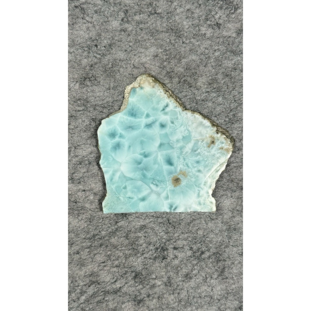 Spiritual Healing Larimar Natural Authentic Slab Rough Blue Gem Stone 98g